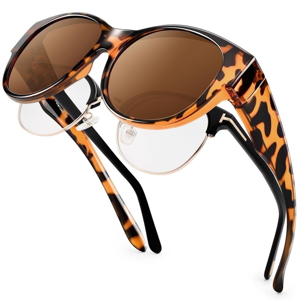 Fashion Glasses Fit Over Glasses For Women Men, Wear Over Prescription Sun Shades Lightweight*-&---&*