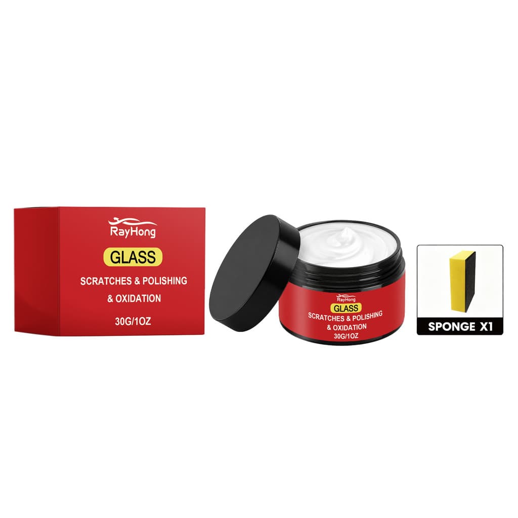 Rayhong creme de remoção de arranhões de vidro, para-brisa de carro, remoção de arranhões, marca d'água, creme de polime