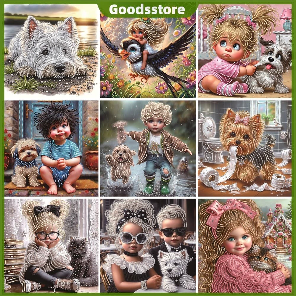 Kit De Pintura De Diamante 5D De Animal Colorido Para Amadores E Iniciantes Em Arte Doméstica [Goodsstore.br]
