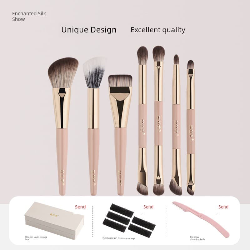 | 【kit pincel maquiagem profissional】 | ☬Messixiu conjunto de pincéis de maquiagem portátil, conjunto pequeno de pincéis