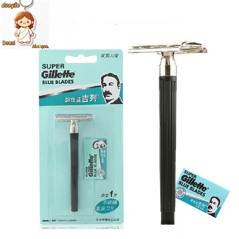 Aparelho de Barbear Gillette Super Blue para Homens, Aço Inoxidável, 1 por Pacote UBAP