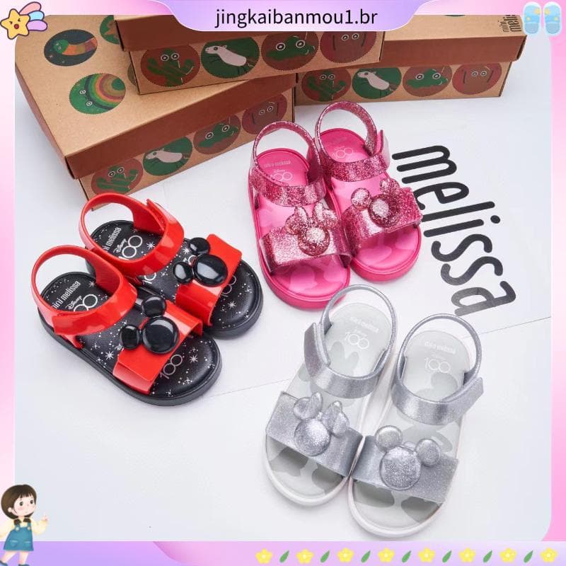 2025 Novas Crianças & # 39 ; s Sapatos Jelly Shoes Mickey Sandálias Casuais De Praia Princesa