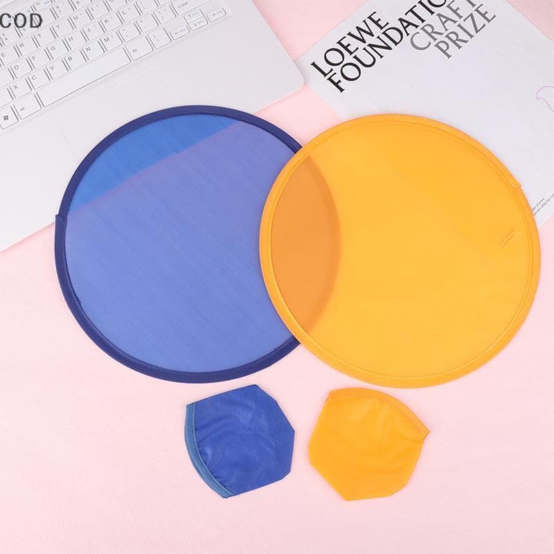 [alc] Disco Voador Dobrável Portátil Colorido Poeta Ventiladores De Para Lembrancinhas De Festa Brinquedos Ao Ar Livre D