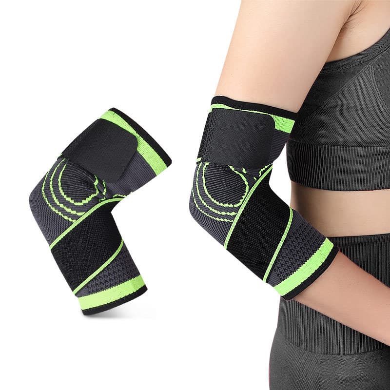 Esportes ao ar livre Fitness cotoveleiras Wicking respirável náilon malha cotoveleiras tiras de compressão elástica Anti