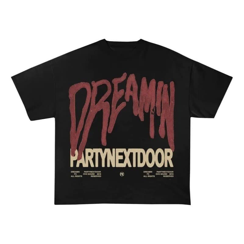 Camisa unissex partynextdoor festa música presente fim de semana traje hip hop Camiseta 100%