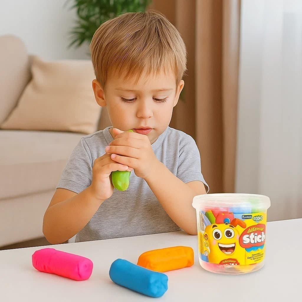03 Potes Massinha Criatividade Presente Crianças Estimulo Brinquedo Aperta Modeladora