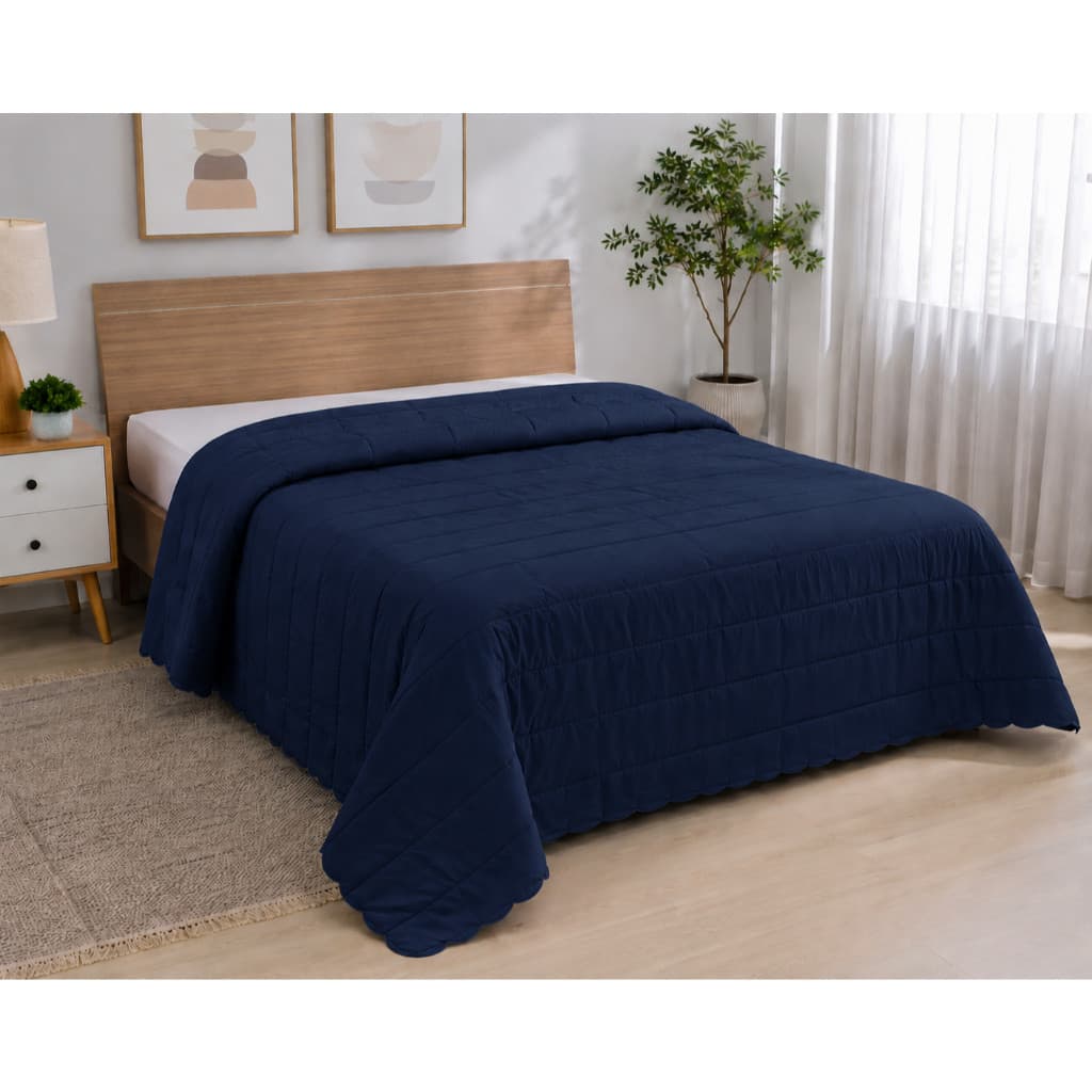 Edredom Queen Avulso Matelado Ultrassônico Micropercal Acetinado 2,40 x 2,20m