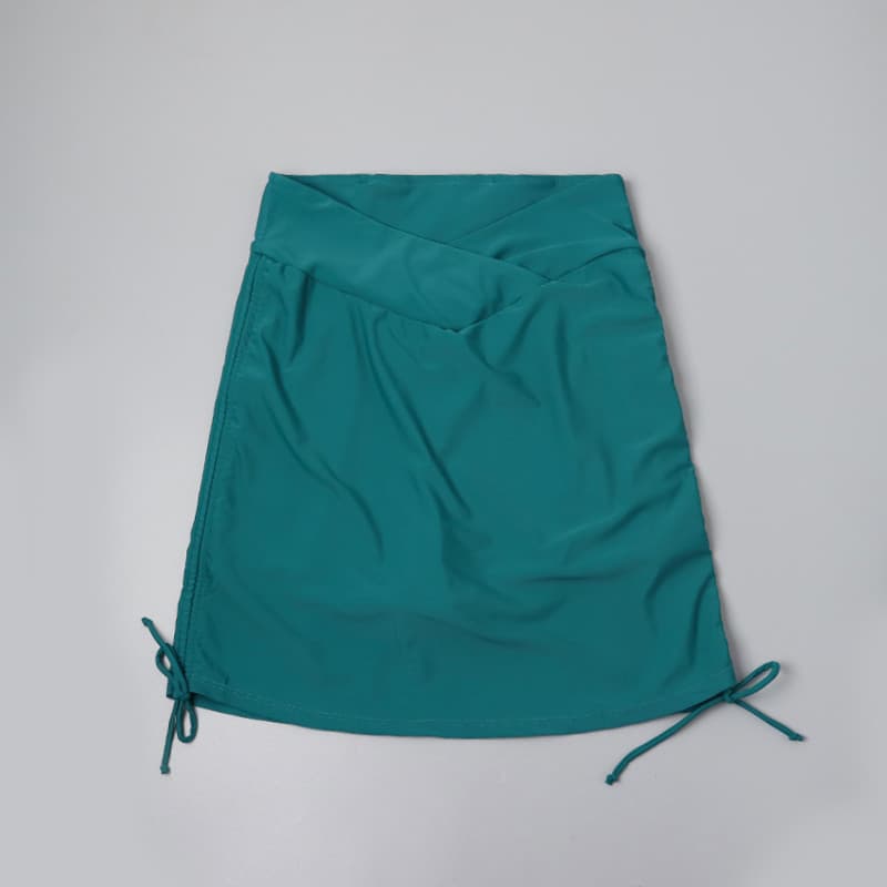 8818 saia de natação feminina de comércio exterior temperamento verde escuro primavera quente saia quadril cintura alta