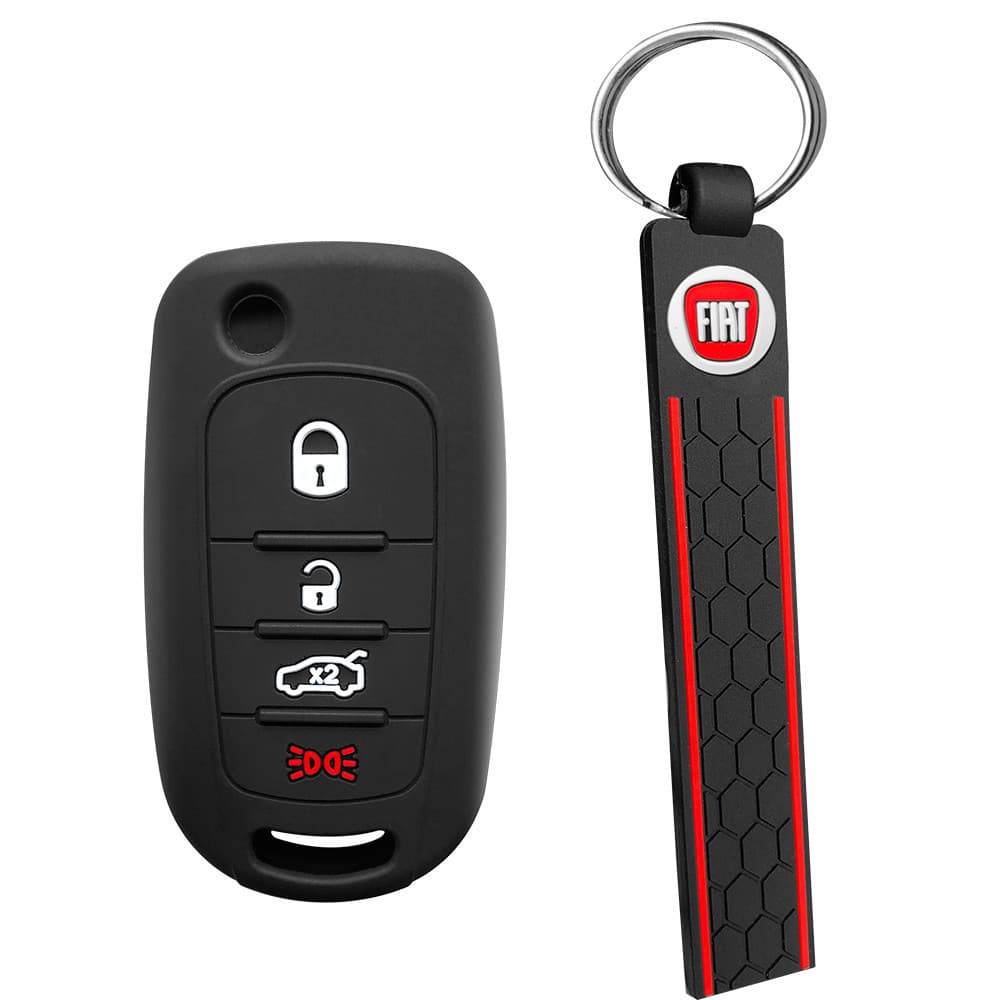 Para Fiat Pulse 2023 Toro Cronos Argo 2024 Porta-Chaves Com Chave De Silicone