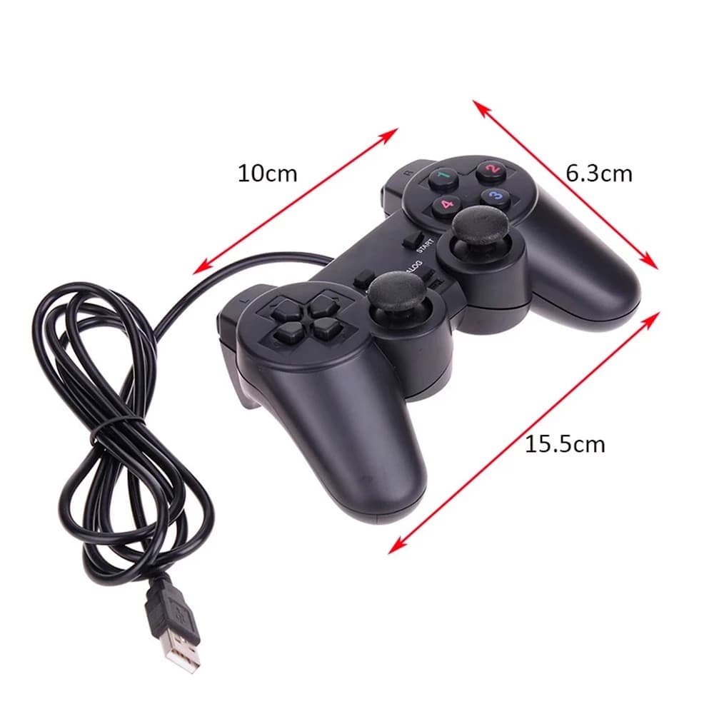 Kit 5 / 10  Pcs Controle Joystick USB Games Retro Computador PC Gamer PS2 Raspberry