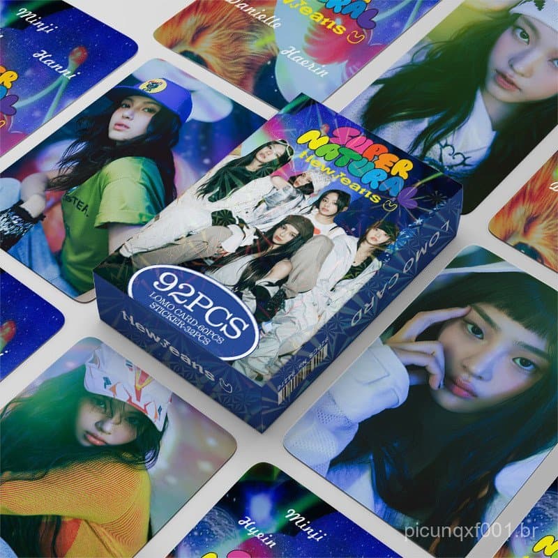 KPOP 92 Unidades/Caixa NEWJEANS Photocards SUPER NATURAL LOMO Cartão De Coleção