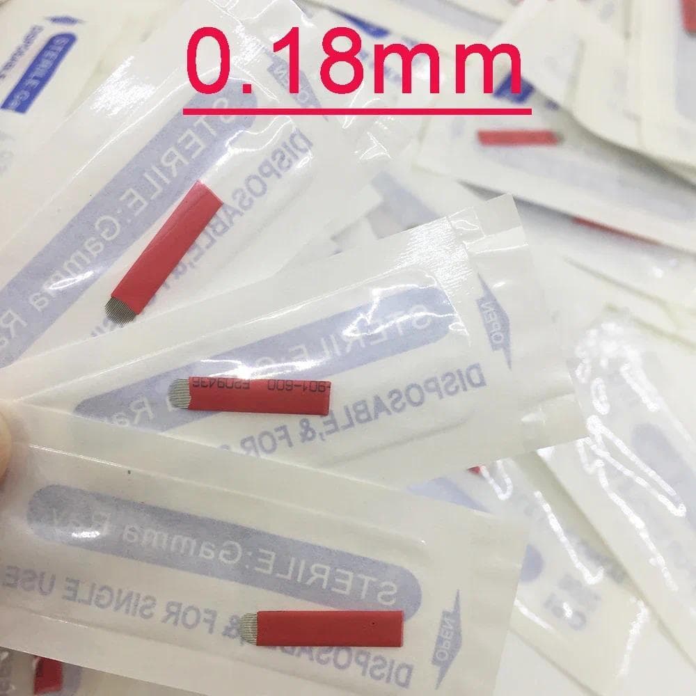 200pcs Flex 0.18MM Descartável Sobrancelha Maquiagem Permanente Suprimentos Lâminas De Caneta Manual