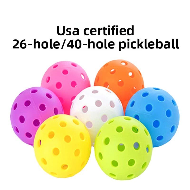 Venda quente Molde de injeção de bola de picles PE Super Hard Roll Molding Ball Hole Ball Fábrica Atacado Pickle Ball 26