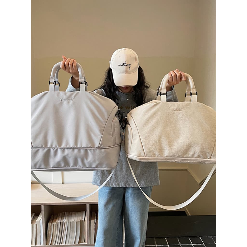 Bolsa de viagem leve para passeio, grande capacidade, feminina, portátil, mensageiro, viagem de negócios, academia, masc