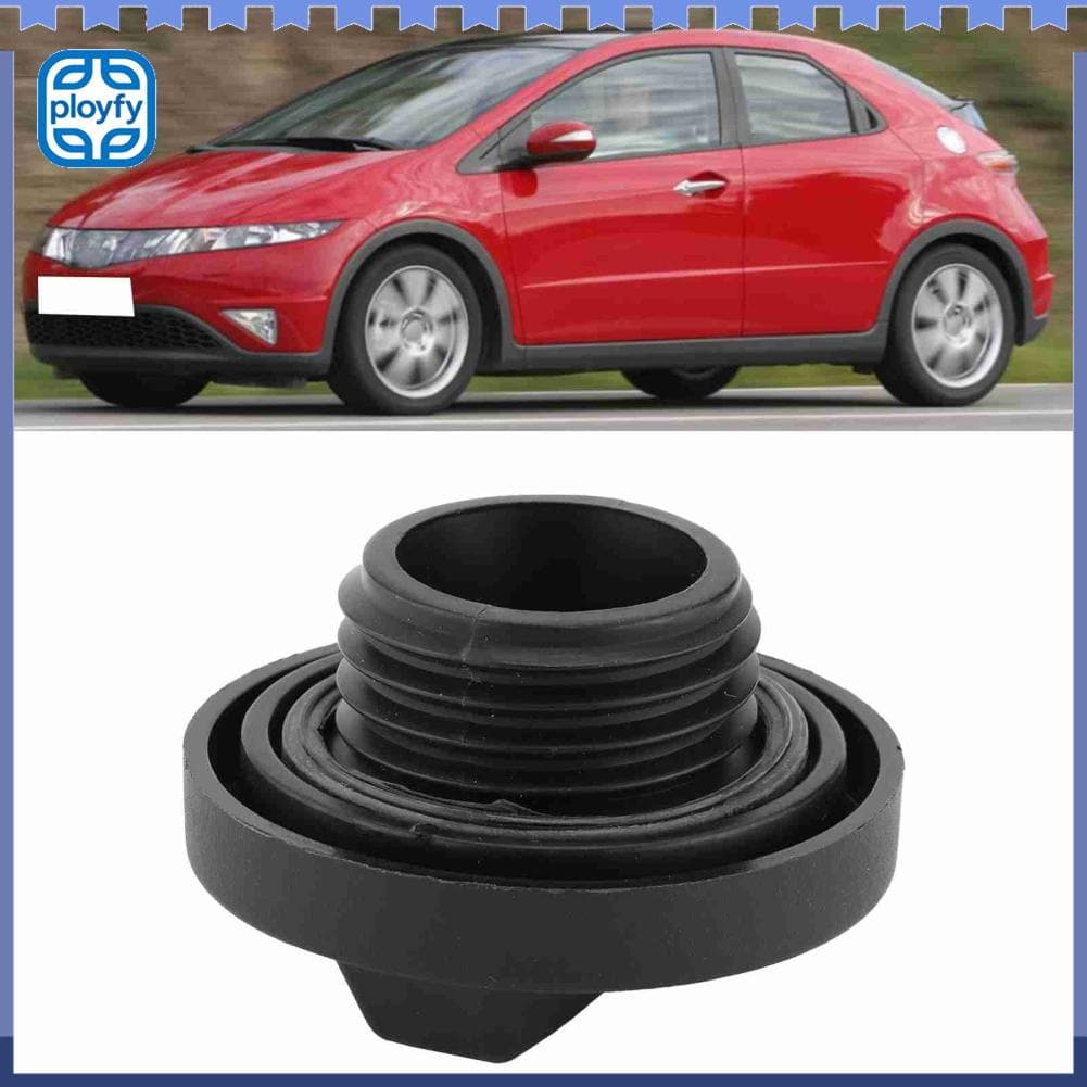 Ployfy Substituição da tampa preta da tampa de enchimento de óleo do motor para 2006-2011 FIT 2003-2008
