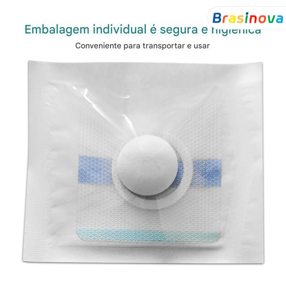 Remendo para Hérnia Umbilical Infantil – 3/6/9 Unidades, Descartável, com Suporte Adesivo e Material