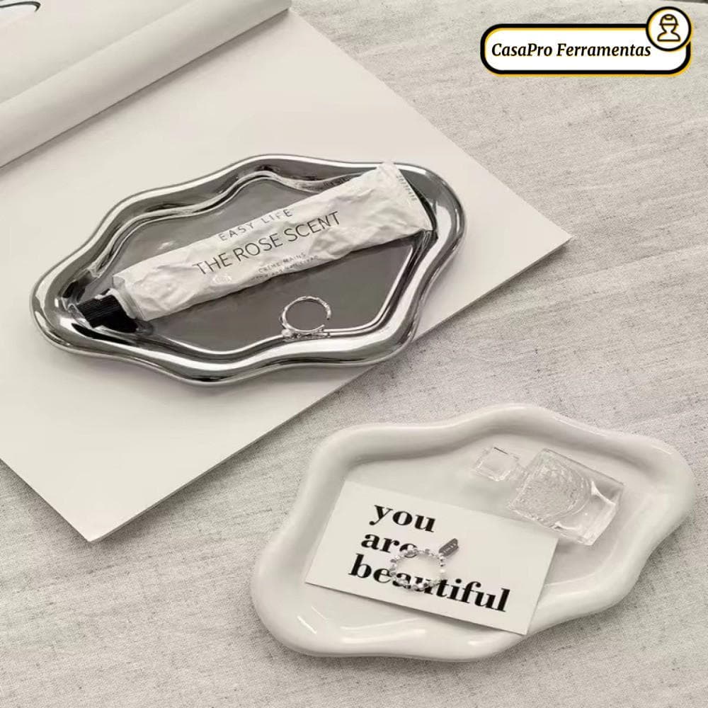 Bandeja De Joias SUNSHINY , Placa De Armazenamento Em Formato De Nuvem De Plástico , Mini Exibição , Relógios/De Chaves
