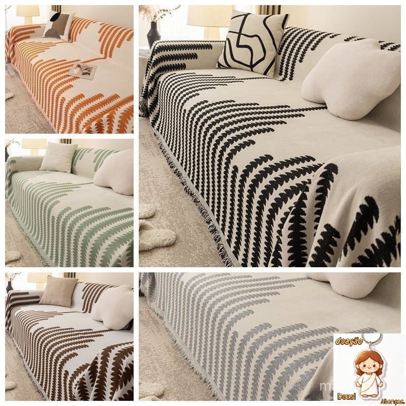 Capa De Sofá Adequado Para Todas As Estações 2 E 3 Lugares Toalha De Sofá Antiderrapante Manta Para Sofá Pelúcia