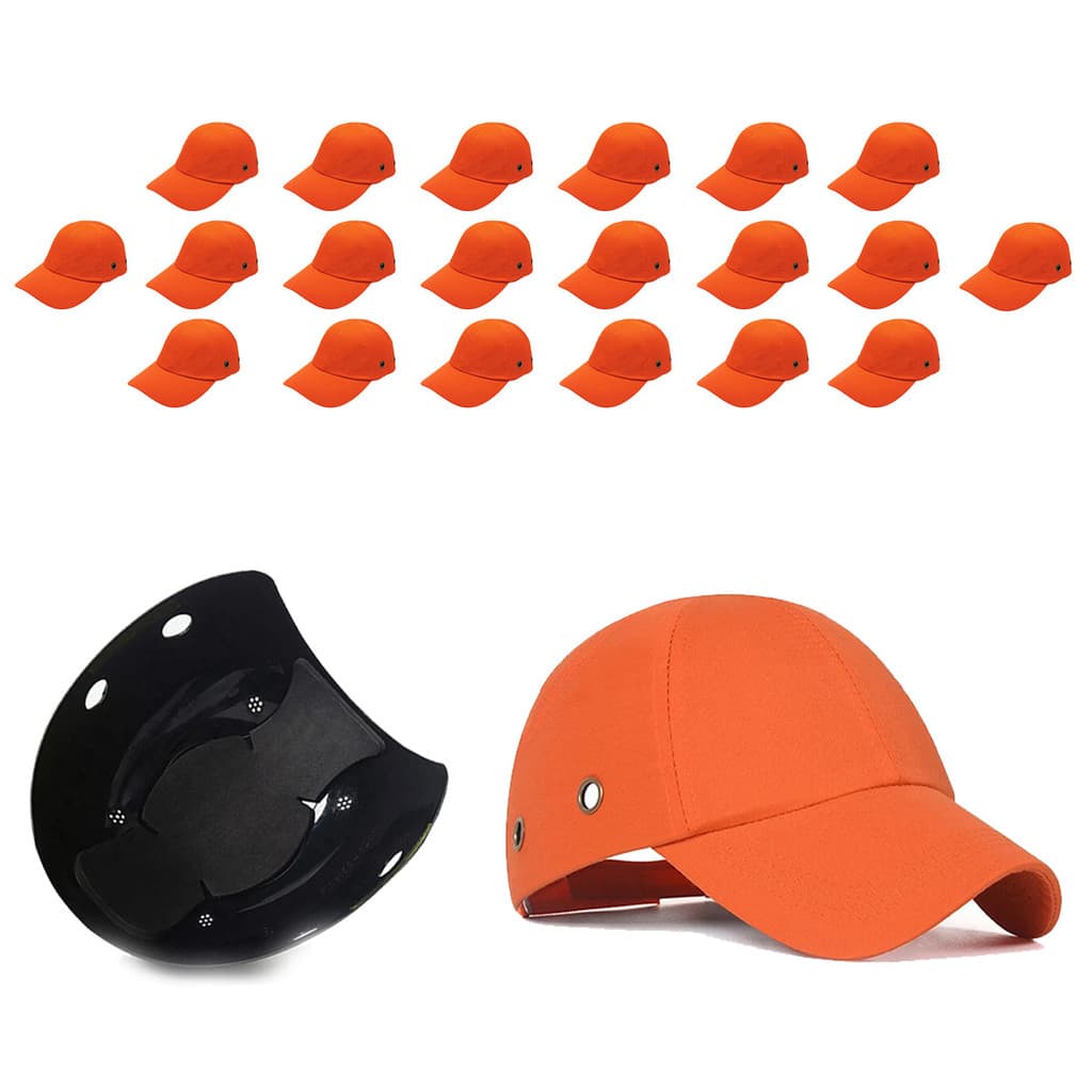 Bone com Capacete Seguranca EPI Kit 20 Uni Obra Construcao Reparo Oficina Trabalho Casquete Protecao Resistente