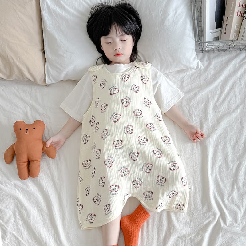 Colete de bebê saco de dormir bebê primavera verão outono sem mangas colcha à prova de chute 6 camadas gaze colete conju