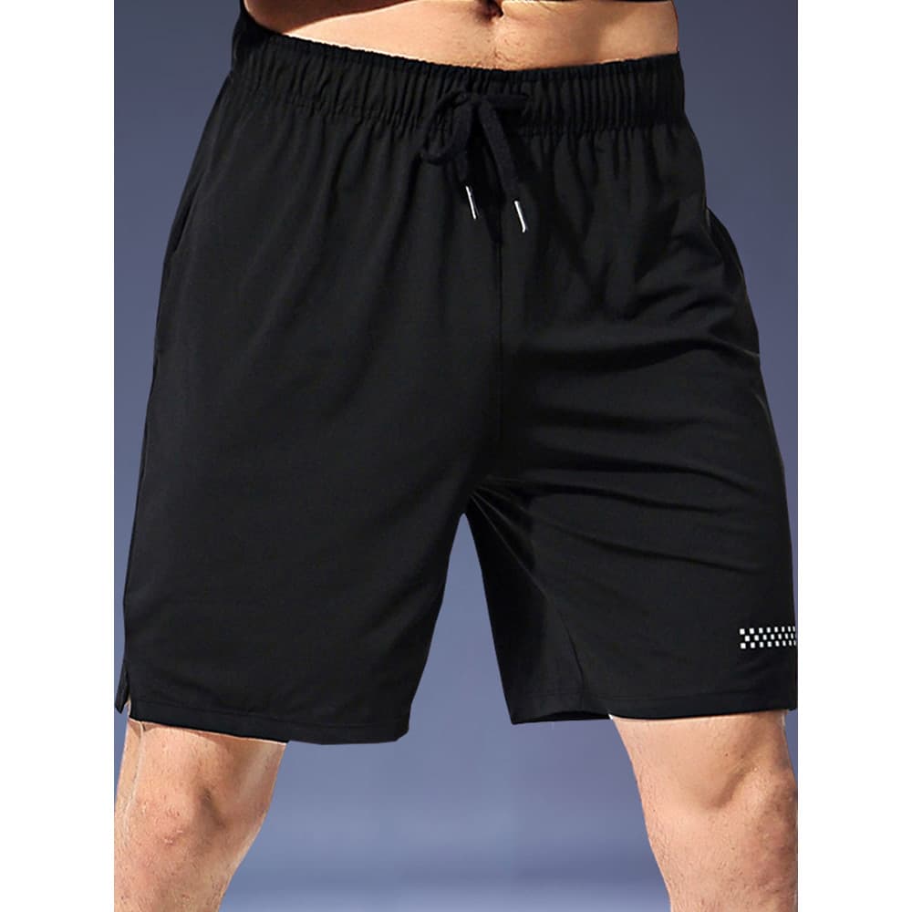 Shorts esportivos de tamanho grande masculino verão correndo treinamento calças de Fitness solto respirável secagem rápi