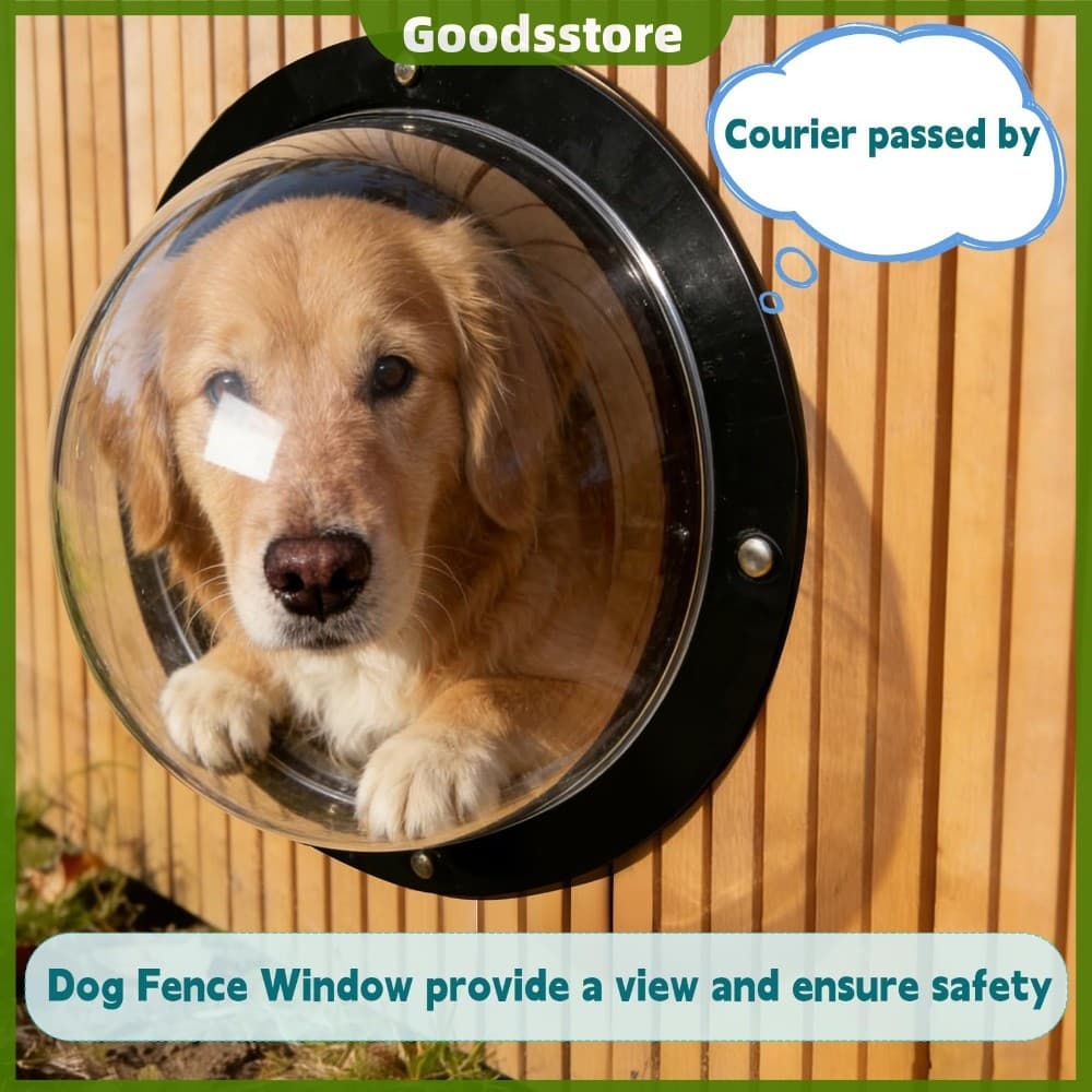 Janela Dome Para Animais De Estimação Com Material Acrílico Transparente E Capa Protetora Externa Quintal Externo [Goods