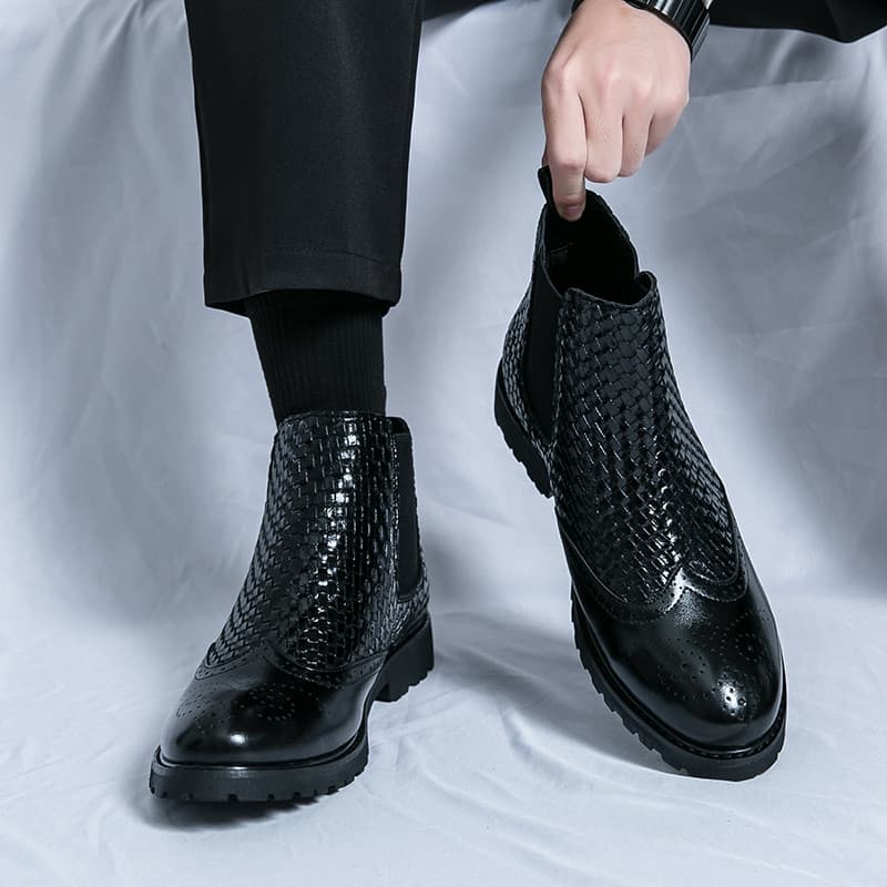 Chelsea botas masculinas 2024 outono novo estilo Martin botas All-Match botas masculinas inverno sapatos de alta qualida