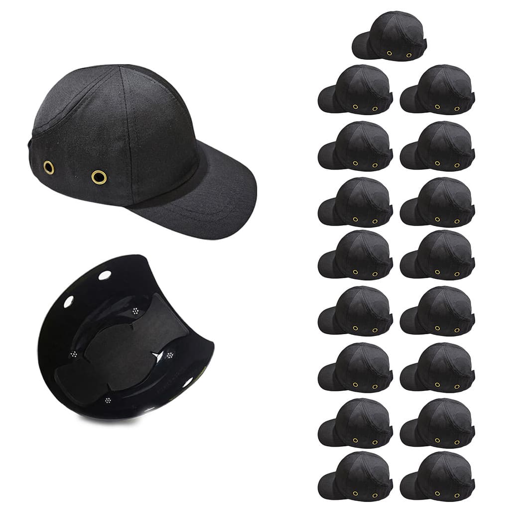 Bone com Capacete EPI Kit 17 Uni Obra Segurança do Trabalho Casquete Protecao Reparo Servico Oficina Resistente