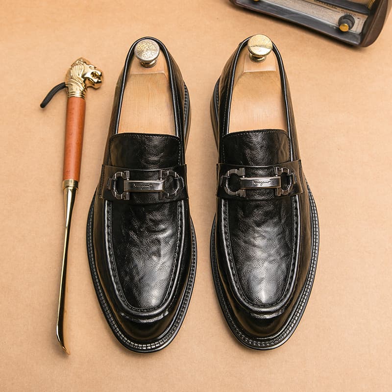 Sapatos masculinos de um Pedal, noivo britânico, terno de casamento, negócios, Formal, sapatos casuais, padrinhos, sapat