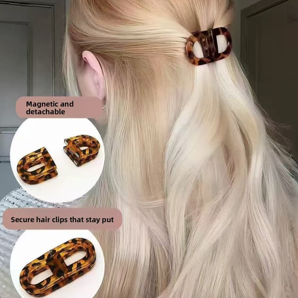 Conjunto de grampos de cabelo magnéticos destacáveis, adequado para grampo de cabelo Modular mãe-filha, fácil de usar, p