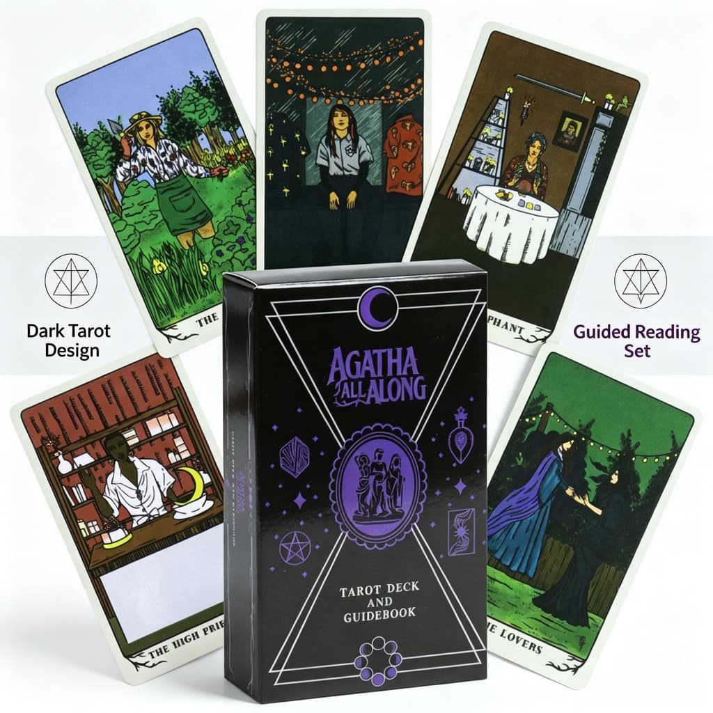 78 Pcs Movie Themed Tarot Cards Agatha All Along Tarot Deck 10.3*6cm ee-330