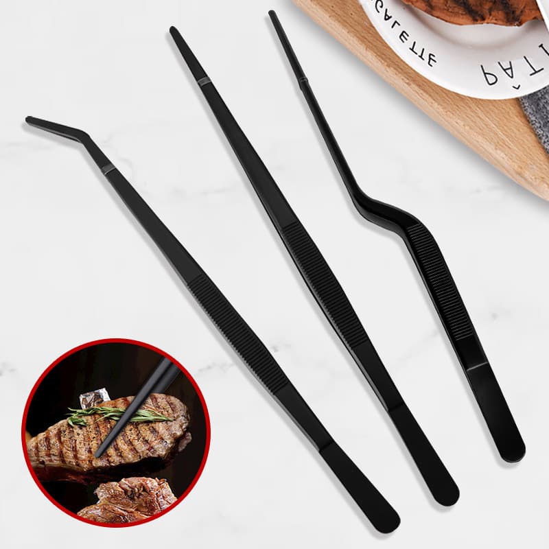 【Antiderrapante】Design de Cabo Longo [Antiderrapante] Pinça/Cozinha/Longo Cabo/Anti-Queimadura