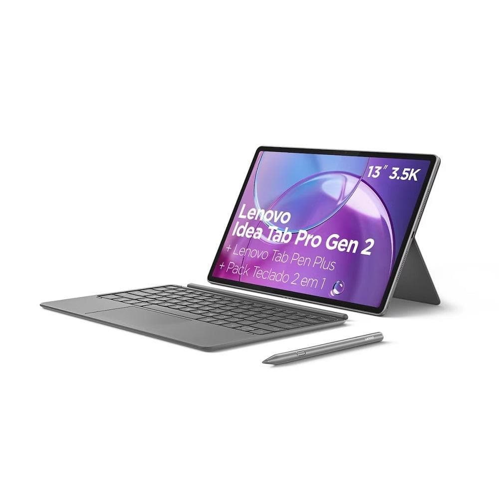 Tablet Lenovo Idea Tab Pro, 12GB, 256GB, Wi-Fi, Android 16, Tela 13", Acompanha Caneta, Case e Teclado, ZAHD0684BR