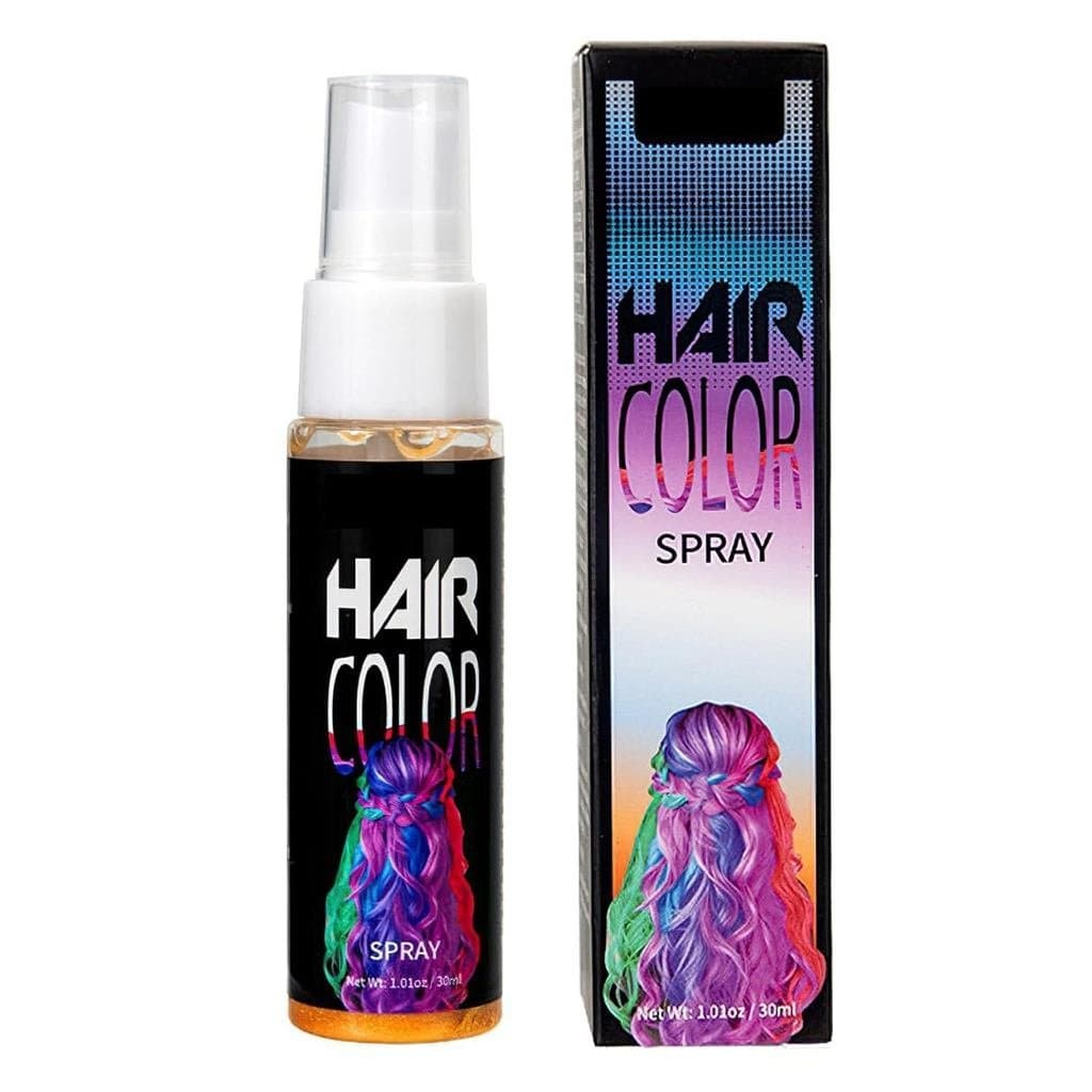 Spray de Cor Temporária para Cabelo MIELIKKI, Cera Colorante Lavável, para Festas e Fantasias, Amarelo
