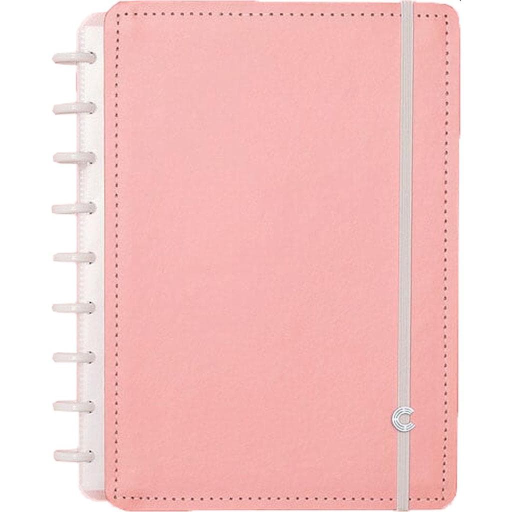 Caderno Inteligente Médio Rose Pastel 80 fls. 190 mm x 255 mm - Caderno Inteligente