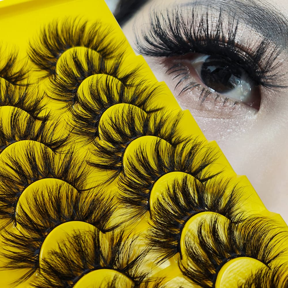 cílios postiços naturais cilios postiços 8 pares de cílios falsos europeus e americanos grossos e grandes V fumados