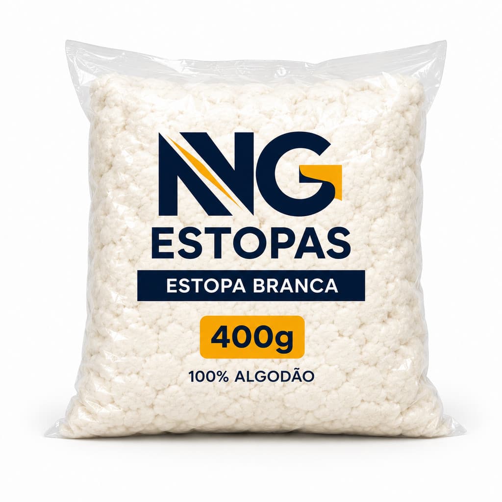 Estopa Para Polimento 400g 100% Algodão Total Automotiva Oficina Limpeza