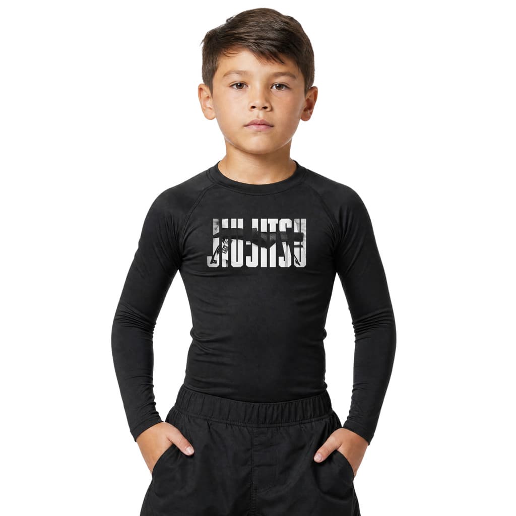 Rash Guard Infantil Jiu Jitsu MMA Muay Thay Esportes - P M G GG