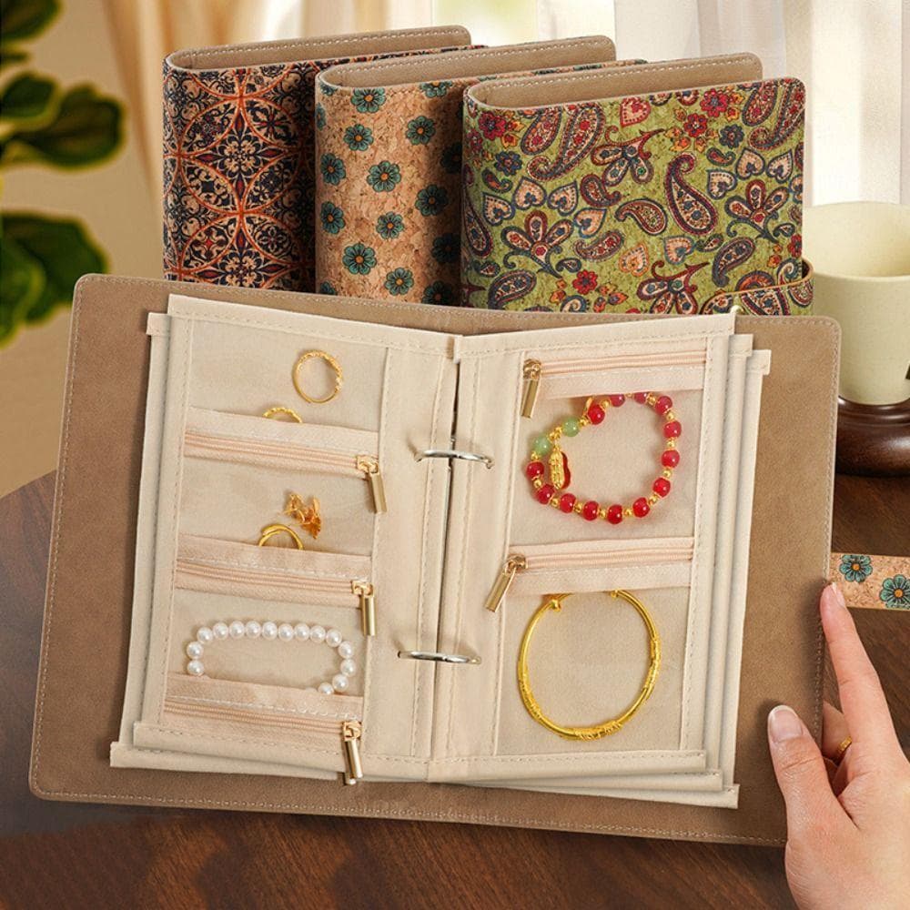 Suporte De Exibição De Joias TEVO , Bolsa De Embalagem De Veludo Com Zíper De Anéis De Pulseira , Colar De Brincos