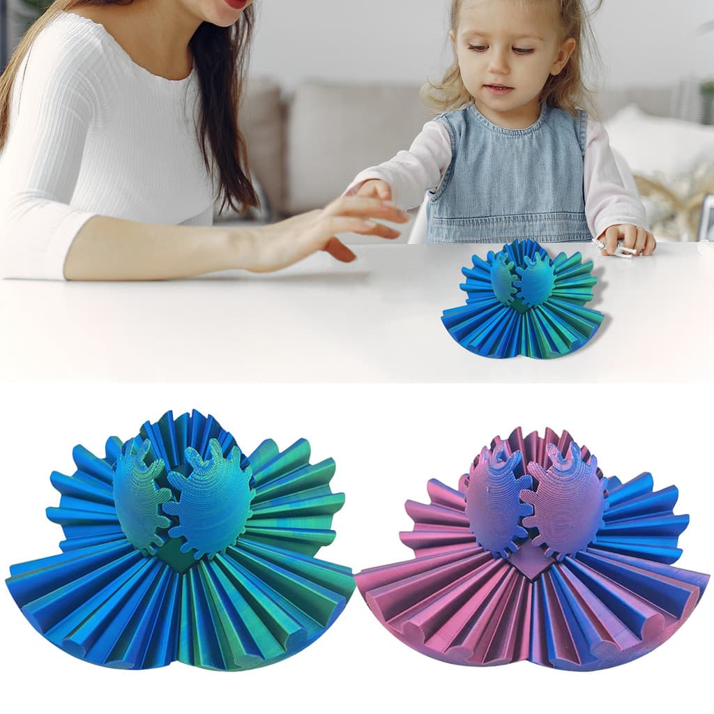 [wisdomt] Bola De Engrenagem Impressa Em 3D 8cm Giratória De Descompressão Para Aliviar A Ansiedade Brinquedo Giratório