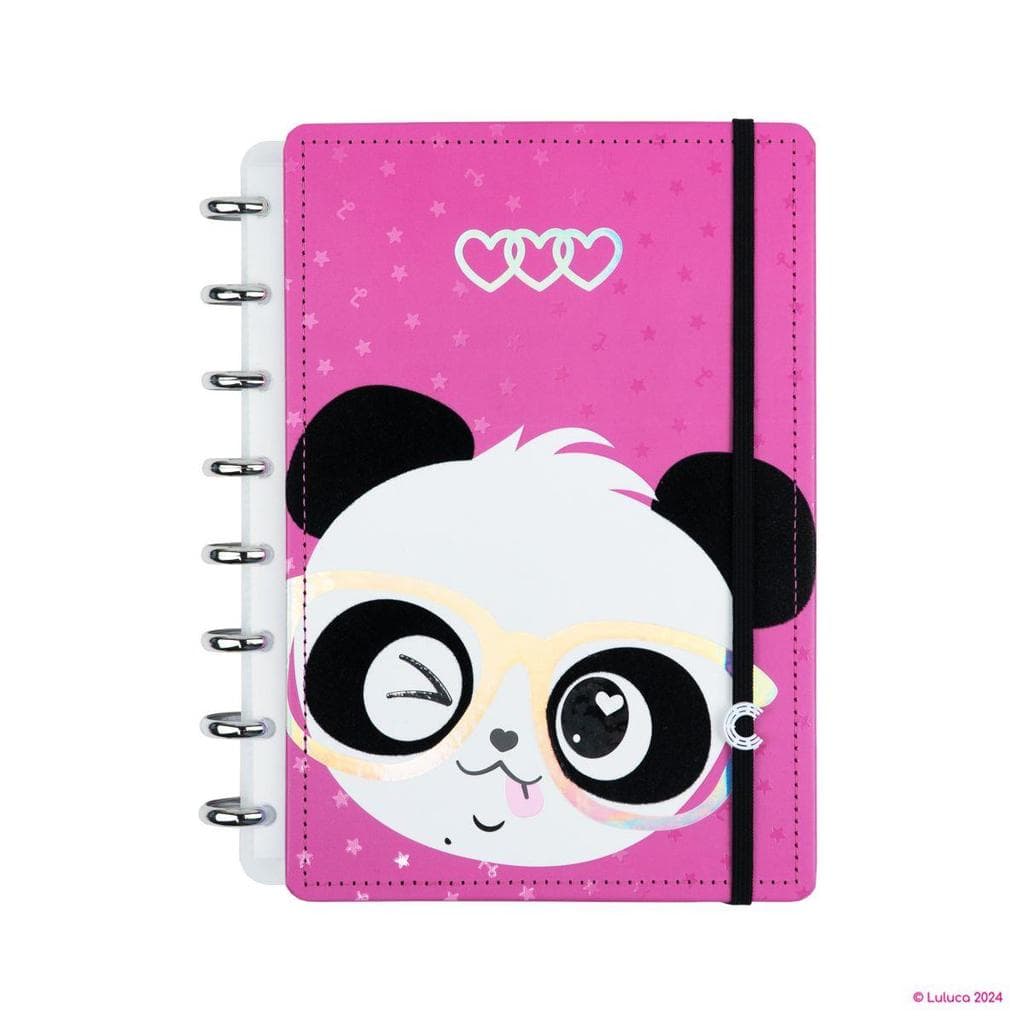 Caderno Inteligente A5 Luluca Pandalu Glow 80 fls. 155 mm x 220 mm - Caderno Inteligente