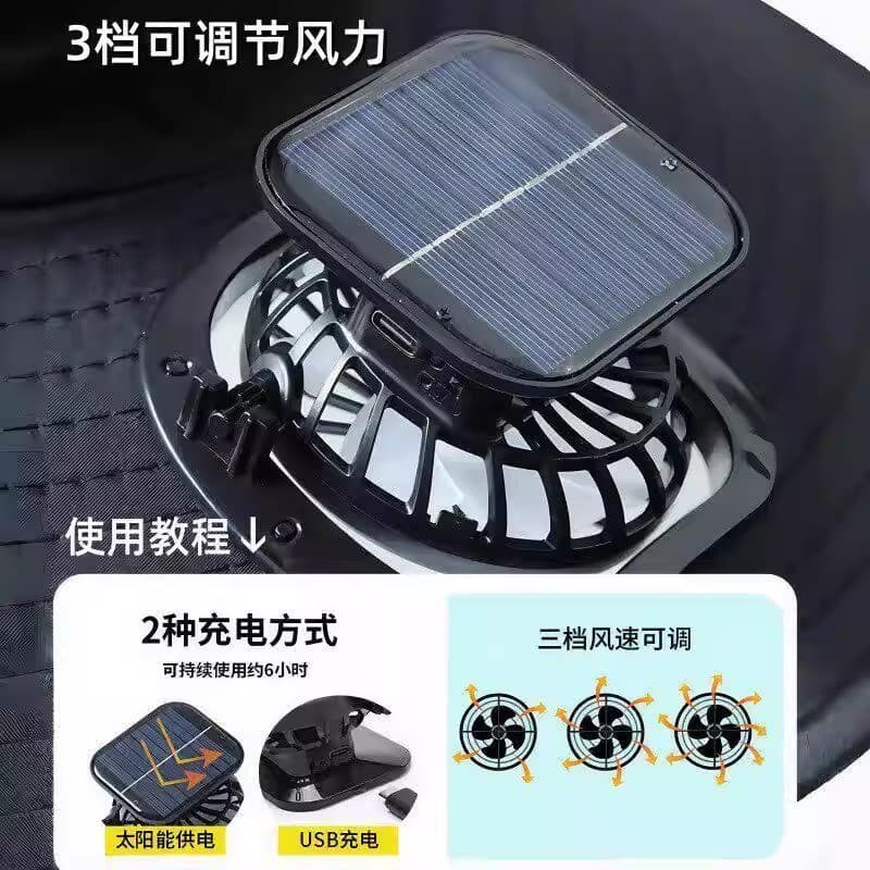 Chapéu de ventilador Solar verão pesca ao ar livre protetor Solar chapéu de sol das mulheres dos homens pescoço proteção