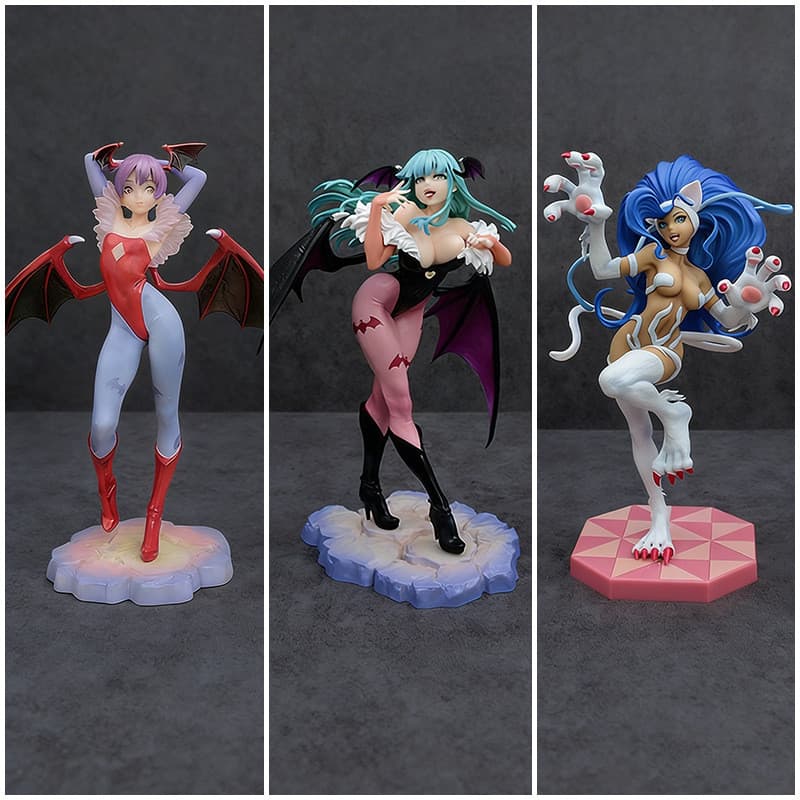 Sailor Moon Succubus Monica Lilys Felicia Jogo Anime Figura Modelo Enfeites