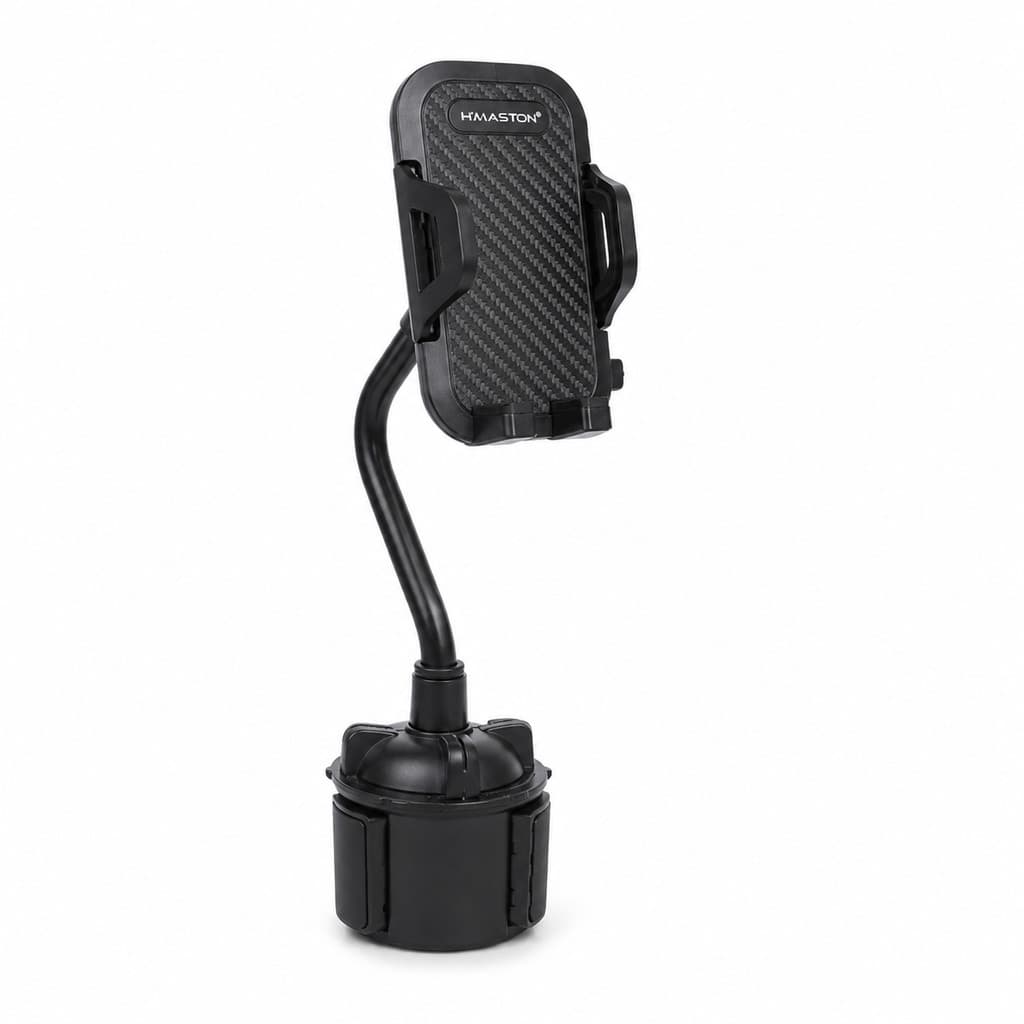Suporte Veicular para Celular H’Maston CJ-49 com Haste Flexível 360° e Base para Porta-Copos**