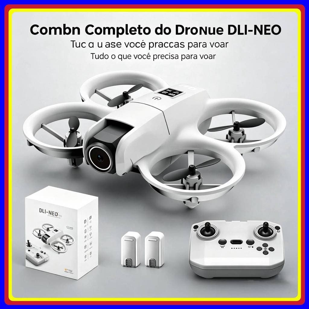 🚁 DLI MINI Drone HD Profissional WIFI Dual Cmaera Altitude RC Quadcopter Brinquedos 2 Baterias