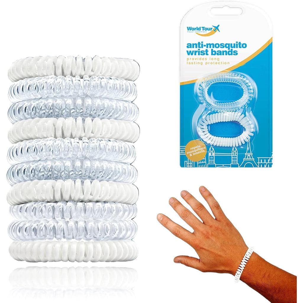 12x Pulseiras Anti-Mosquito para Viagem, Repelentes de Mosquitos Sem Medicamentos, 100% Naturais |   Proteção contra ins