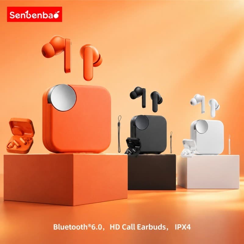 Senbenbao Fones De Ouvido Buds 6 HS Verdadeiro Sem Fio Alta Fidelidade Som NEC Cancelamento Ruído IPX4 Com Microfone