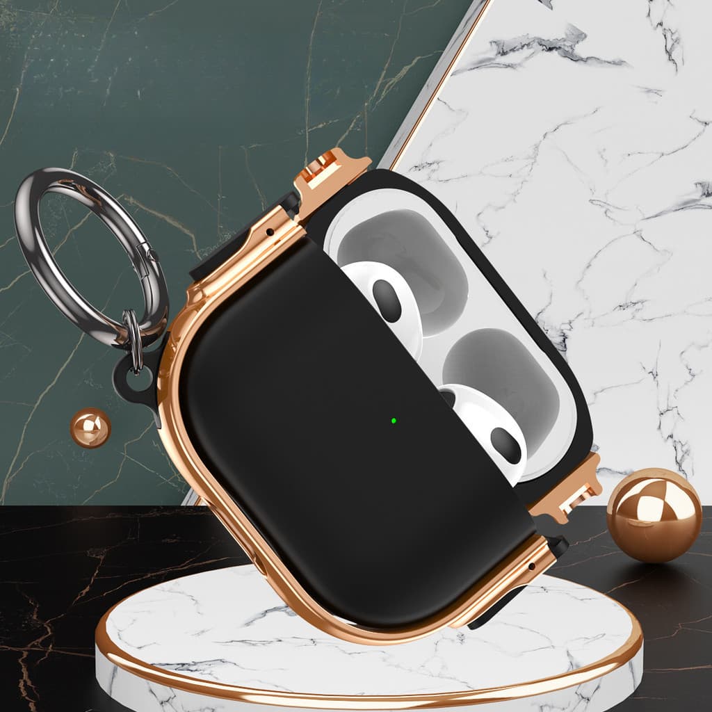 Adequado Para AirPods 4 Capa Protetora Escudo Do Fone De Ouvido Galvanizado Snap-On