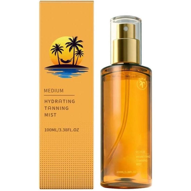 Spray Bronzeador para o Corpo, Névoa Bronzeadora de Hidratação Média, Spray Autobronzeador, Cor Gradual e Modulável, Lev