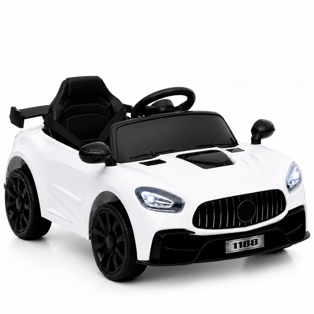 Carro Eletrico Infantil Bang Toys Mini Storm Branco 12V Controle